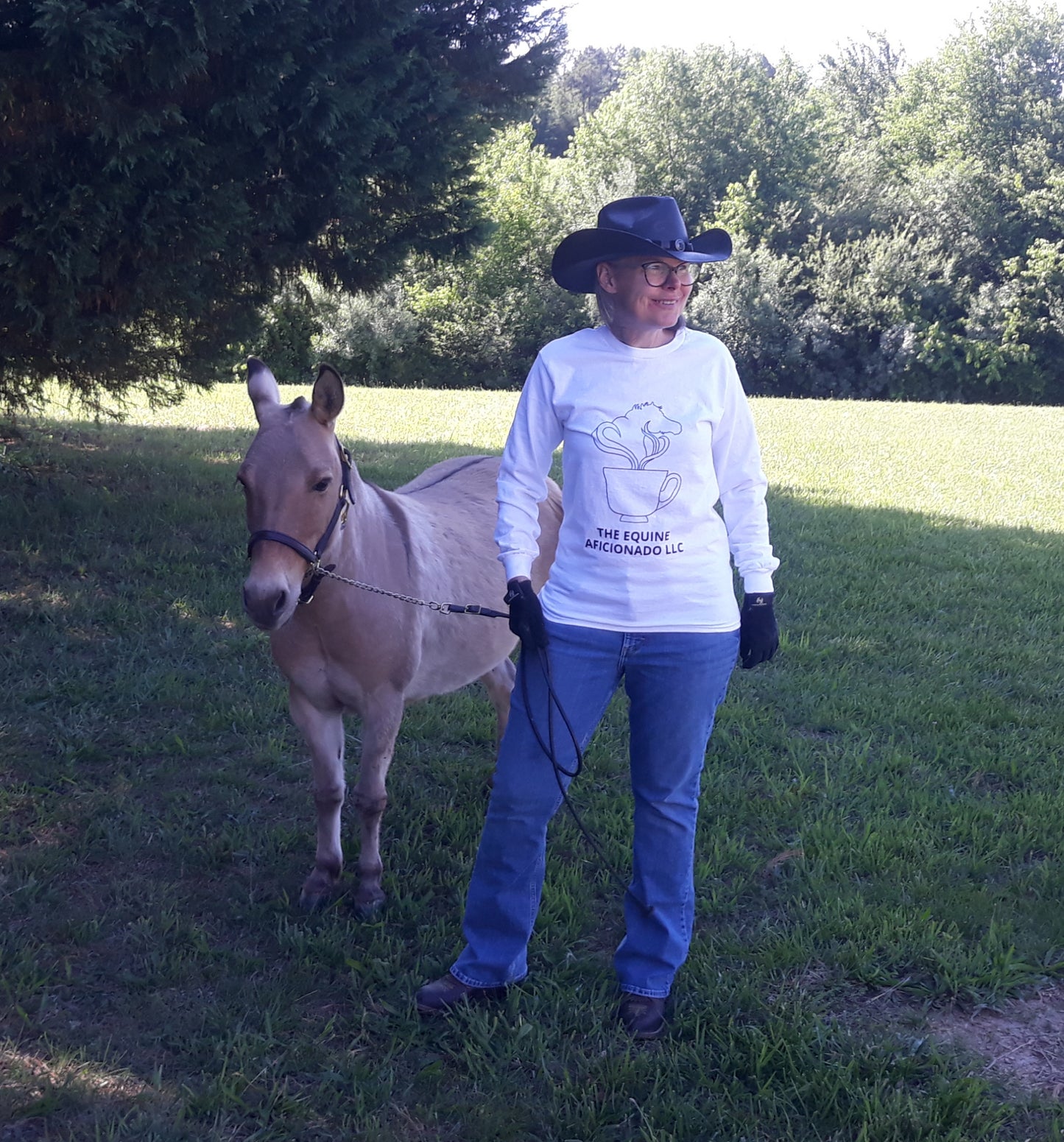 The Equine Aficionado Logo Print Unisex Long Sleeve Shirt